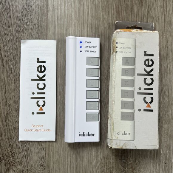 iClicker 1 1st Generation Student Response Classroom Remote w/ Box Tested Works - Picture 1 of 7